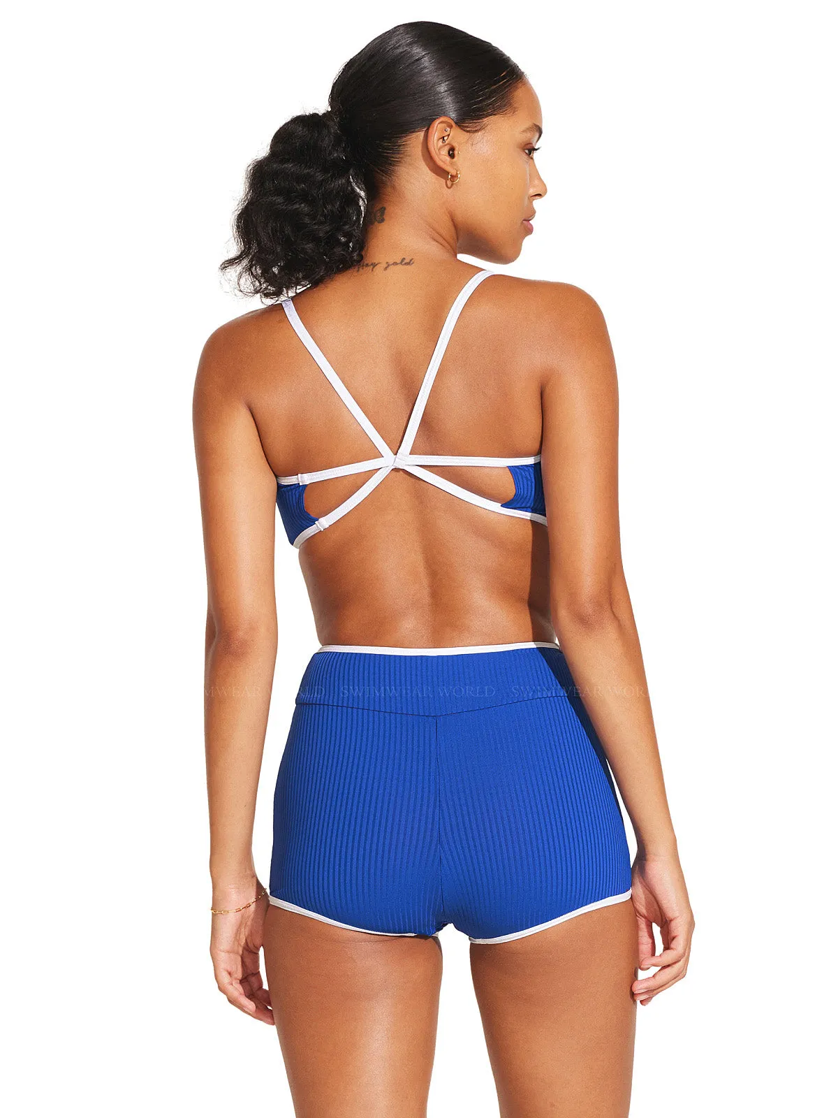 Kai Reversible Bralette-Kai Reversible Boy Short Bikini ::RET