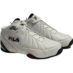 Kid’s Sneakers FILA DLS Slam-Basketball Shoe White-Memory Foam Lace Up size 3