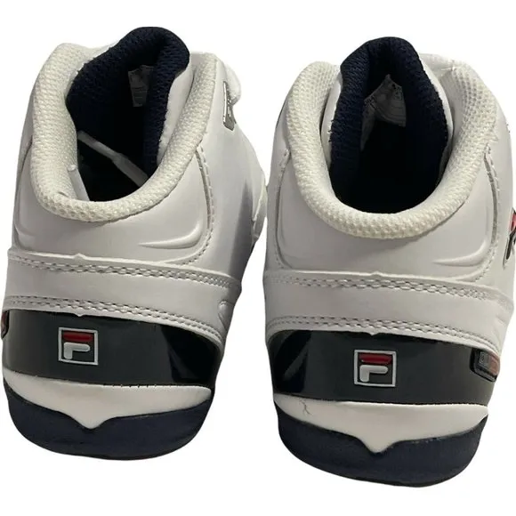 Kid’s Sneakers FILA DLS Slam-Basketball Shoe White-Memory Foam Lace Up size 3