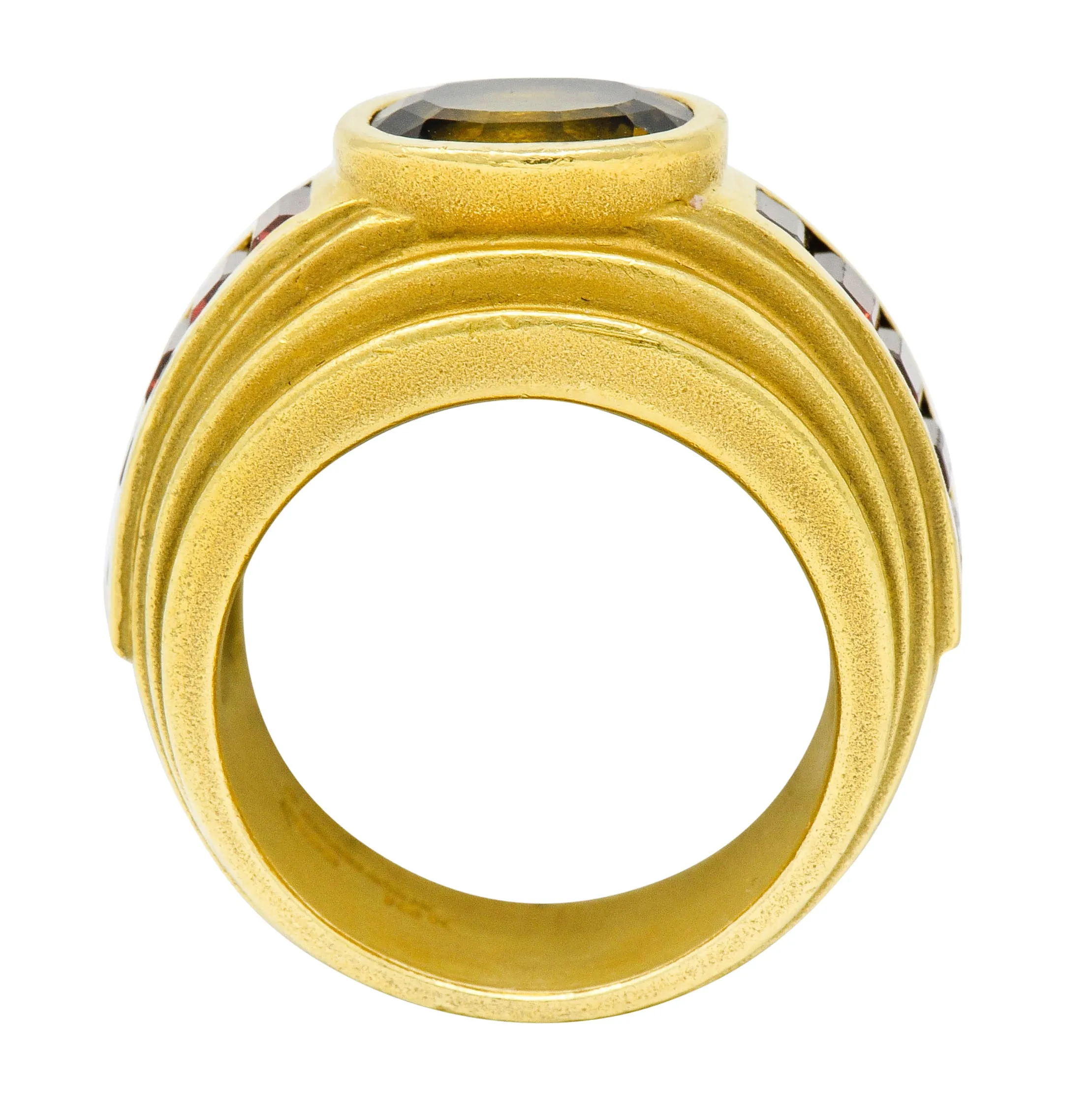 Kieselstein-Cord 3.05 CTW Andalusite Tourmaline 18 Karat Gold Band Ring