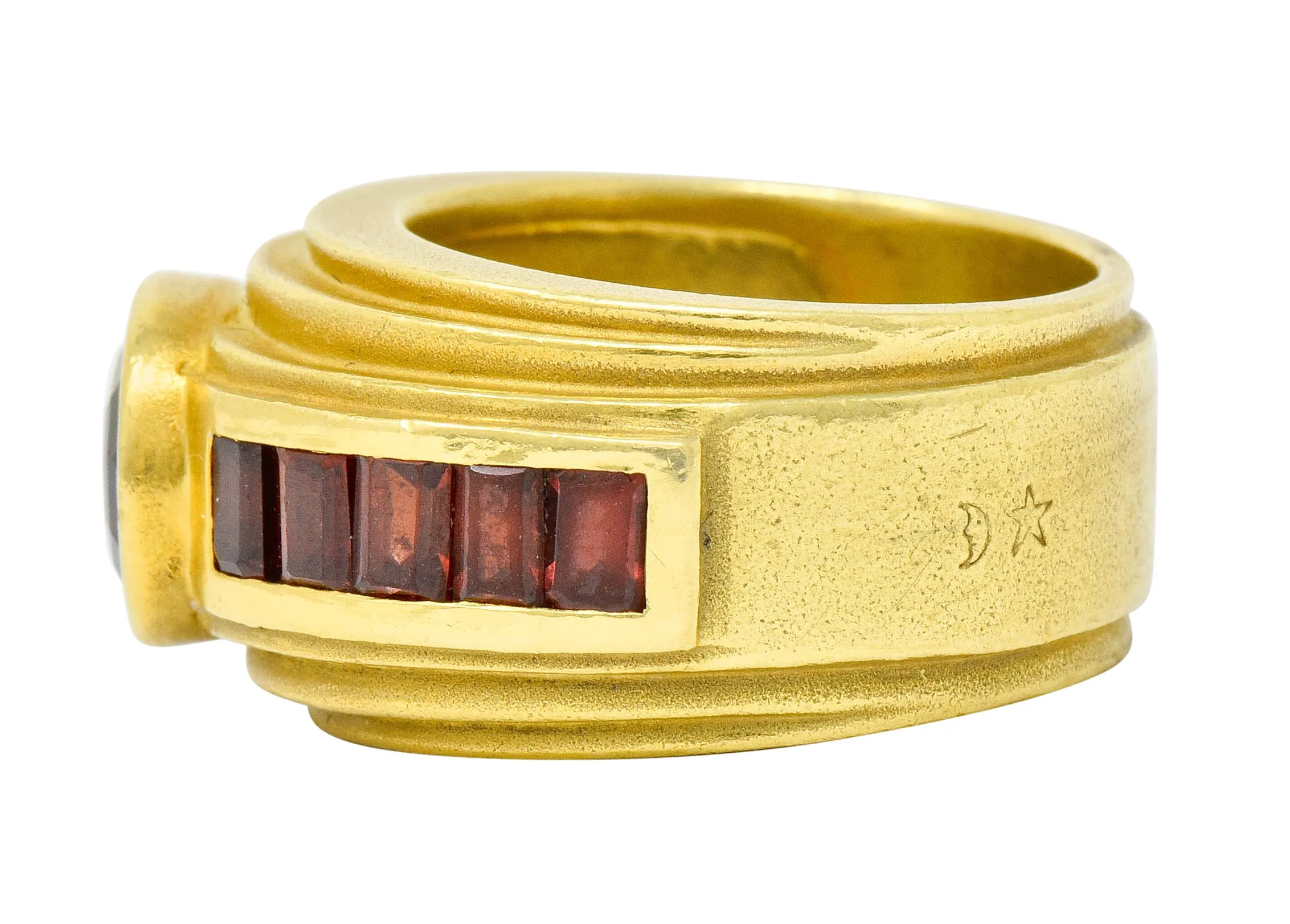 Kieselstein-Cord 3.05 CTW Andalusite Tourmaline 18 Karat Gold Band Ring