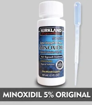 Kirkland 2 Months Supply Minoxidil 5% Extra Strength Hair Regrowth For Men Topical Solution