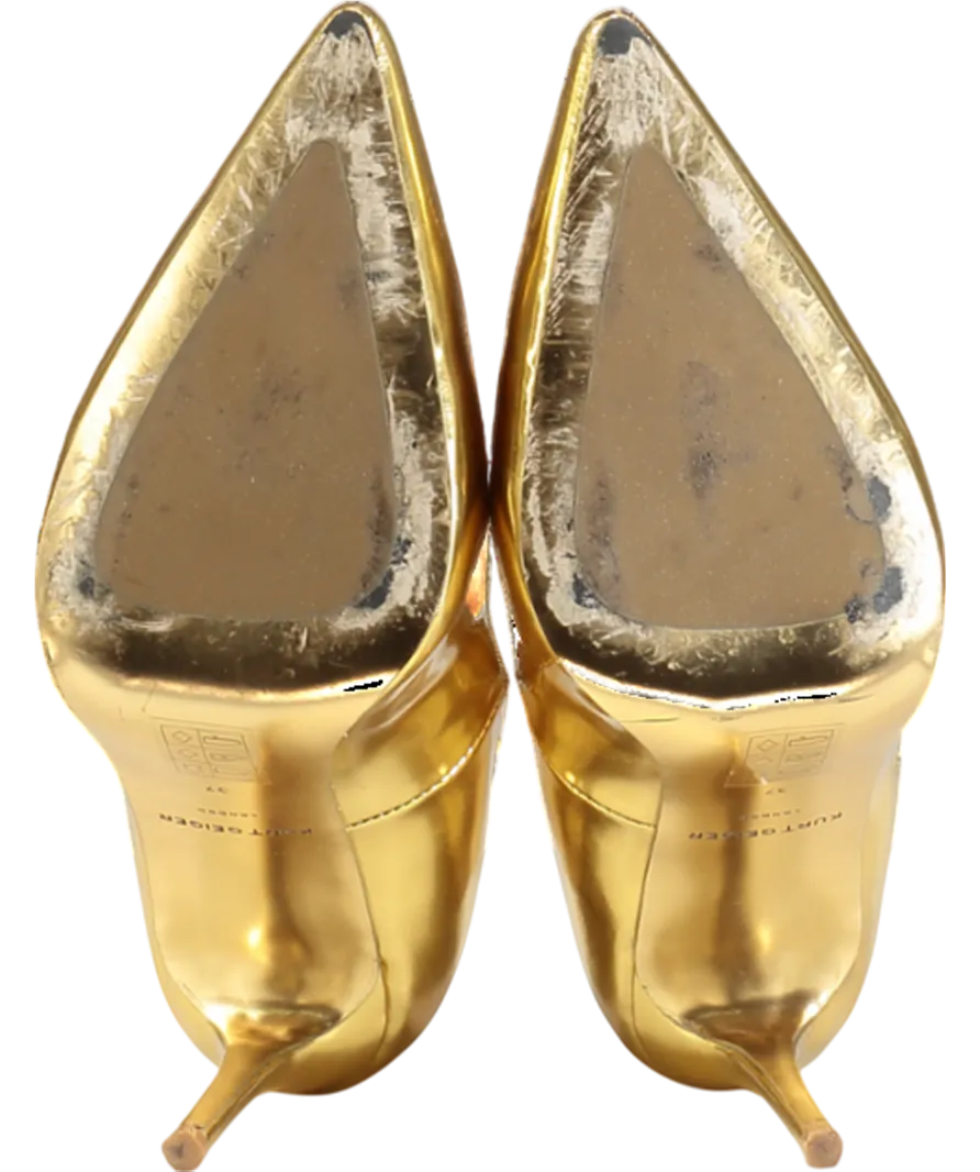 Kurt Geiger Metallic Belgravia Eagle Court Heel UK 4 EU 37 👠