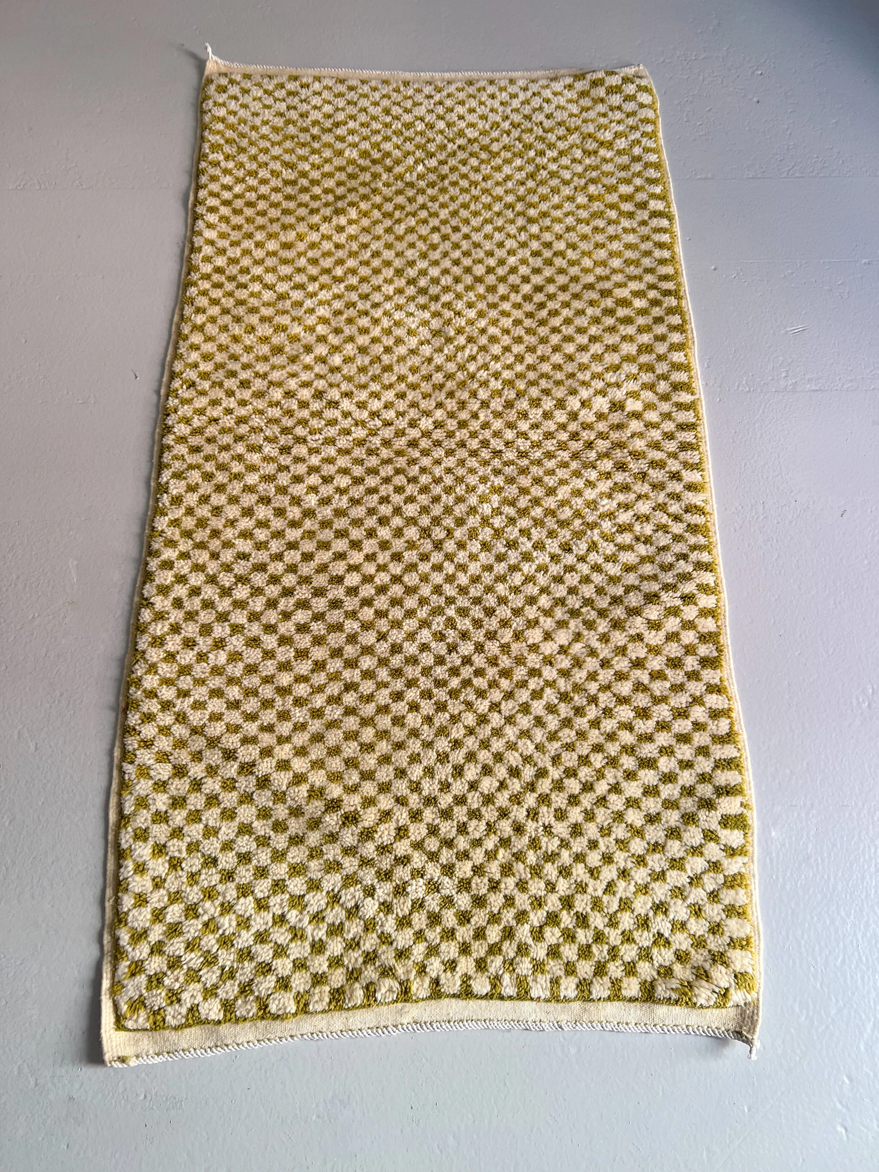 Le Vieux Village's Olive Grid Hand-Knot