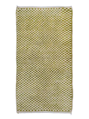 Le Vieux Village's Olive Grid Hand-Knot