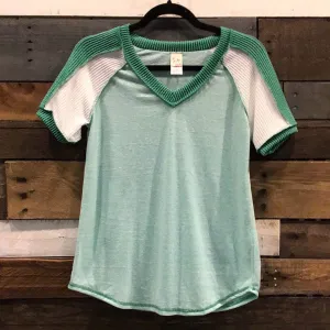 Let’s Get Sporty Raglan in Green
