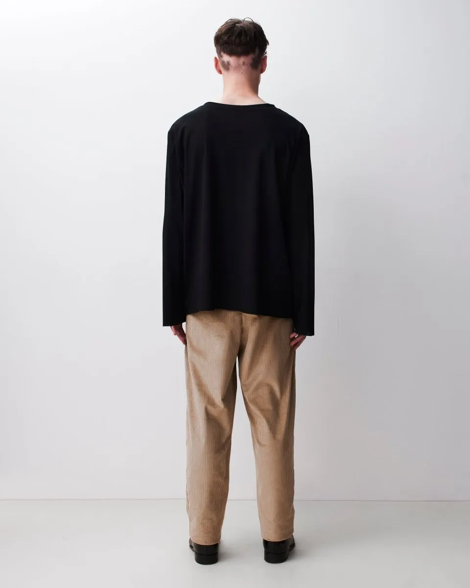Light Jersey Top : Black