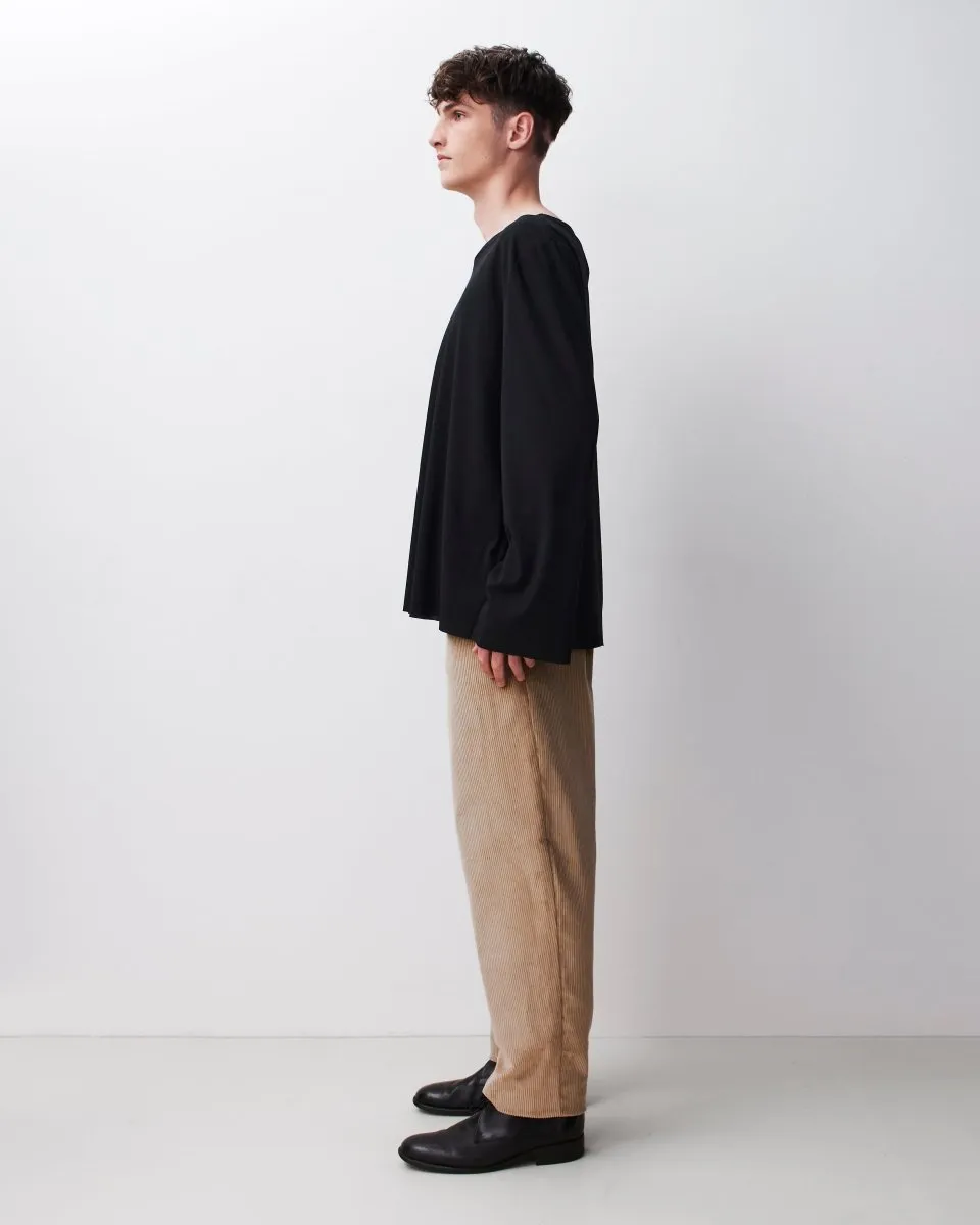 Light Jersey Top : Black