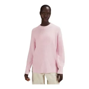 LULULEMON Merino Wool Blend Crew Neck Slouchy Sweater Pink Size 2