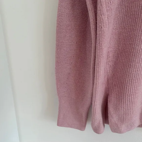 LULULEMON Merino Wool Blend Crew Neck Slouchy Sweater Pink Size 2