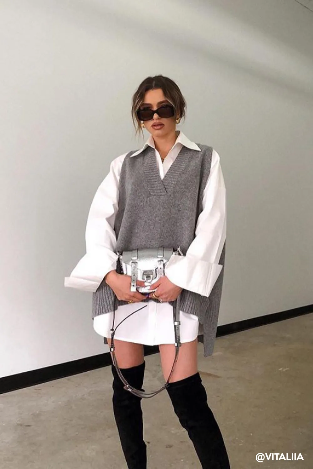 Lyla Oversized Knit Vest