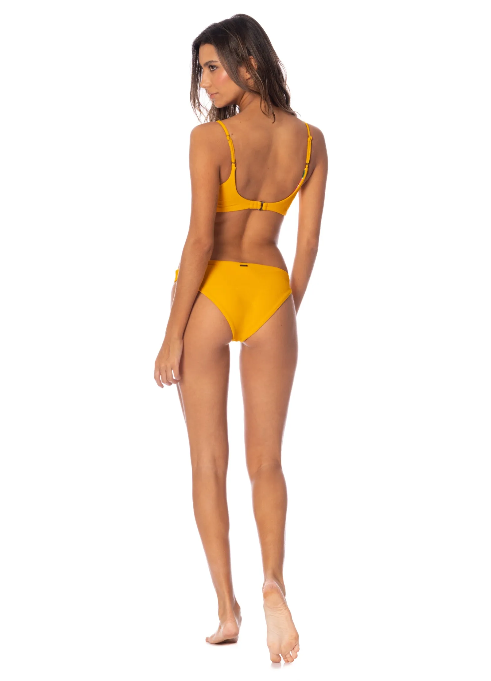 Maaji Sunset Gold Lanai Reversible Bikini Top