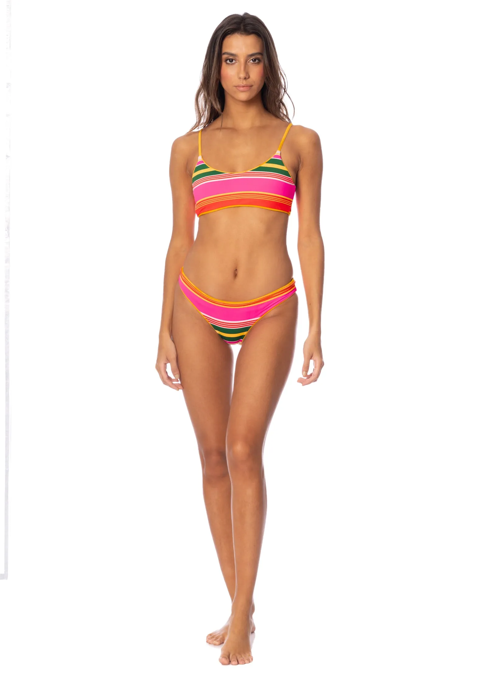Maaji Sunset Gold Lanai Reversible Bikini Top