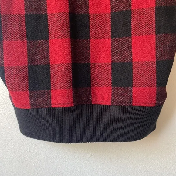 Madewell Buffalo Plaid Vest with Sherpa Lining - Medium