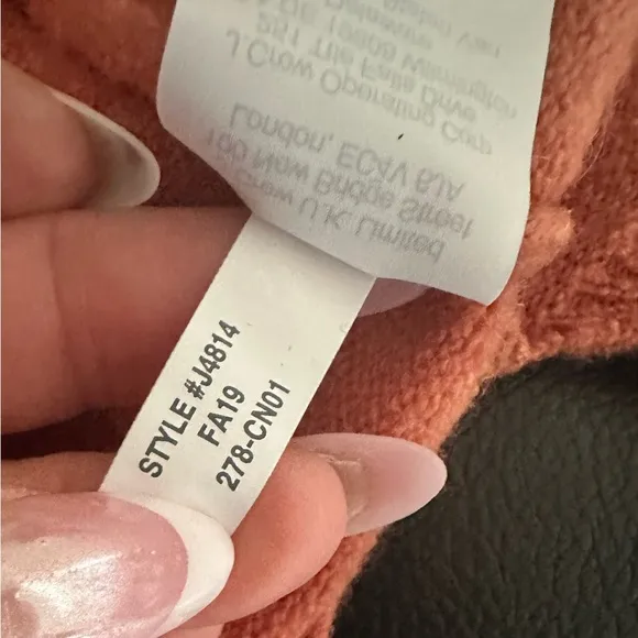 MADEWELL WOOL Alpaca BLEND Women's Open Front Cardigan CORAL Sweater XS