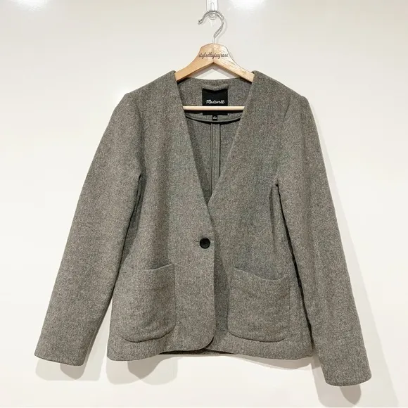 Madewell Wool Carrington Blazer Jacket