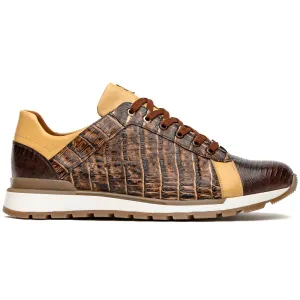Marco Di Milano Portici Orix Men's Exotic Lizard / Crocodile Casual Sneakers