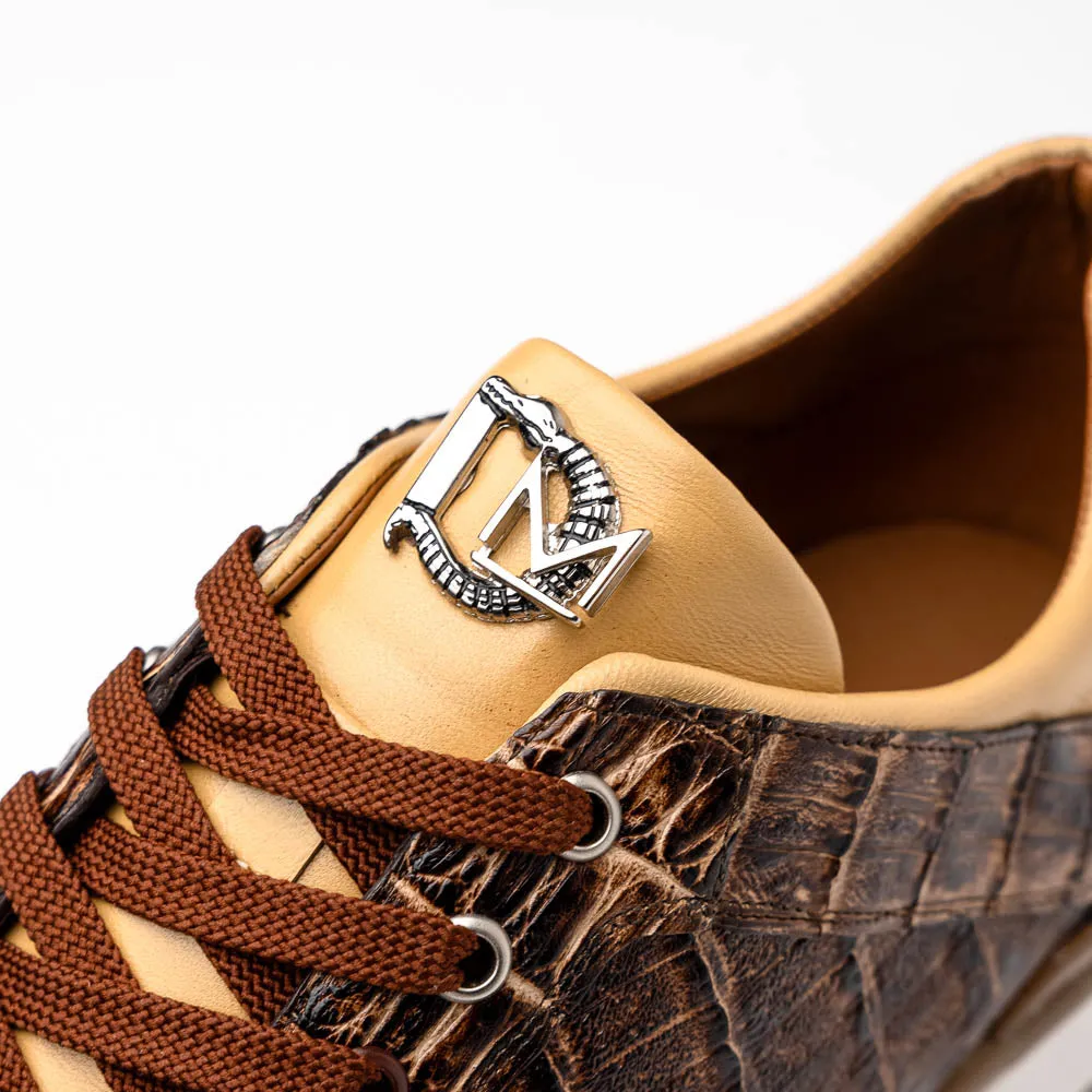 Marco Di Milano Portici Orix Men's Exotic Lizard / Crocodile Casual Sneakers