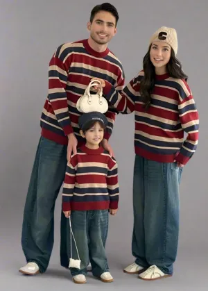 Matching Family Striped Sweaters – Cozy & Stylish Knitwear