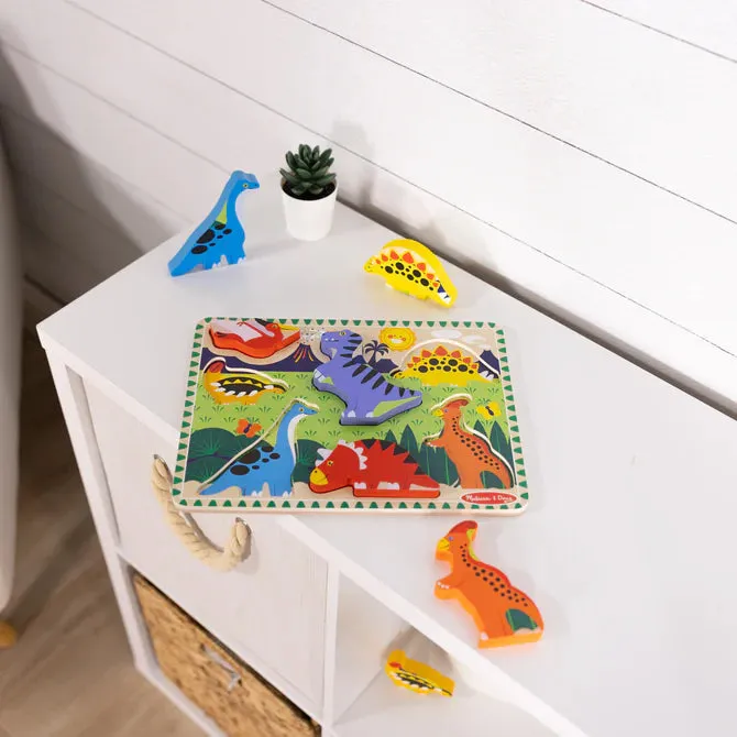 Melissa & Doug Chunky Puzzle Dinosaurs - 7 Pieces