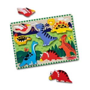 Melissa & Doug Chunky Puzzle Dinosaurs - 7 Pieces