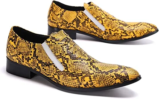 Men's Dress Colorful Western Loafers