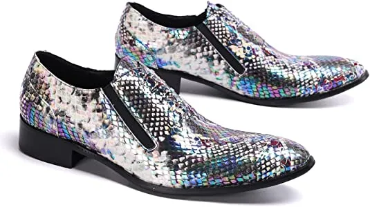 Men's Dress Colorful Western Loafers