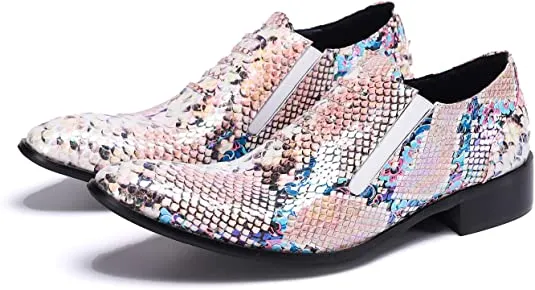 Men's Dress Colorful Western Loafers