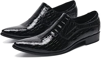 Men's Dress Western Loafers Checkered