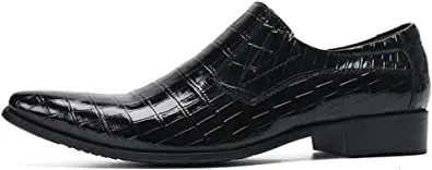 Men's Dress Western Loafers Checkered