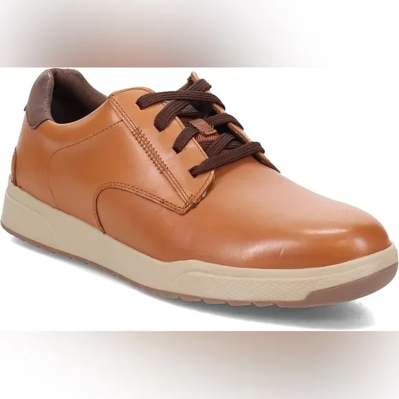 Men's Rockport Bronson LTT Lace to Toe Cognac Leather Sz 9W