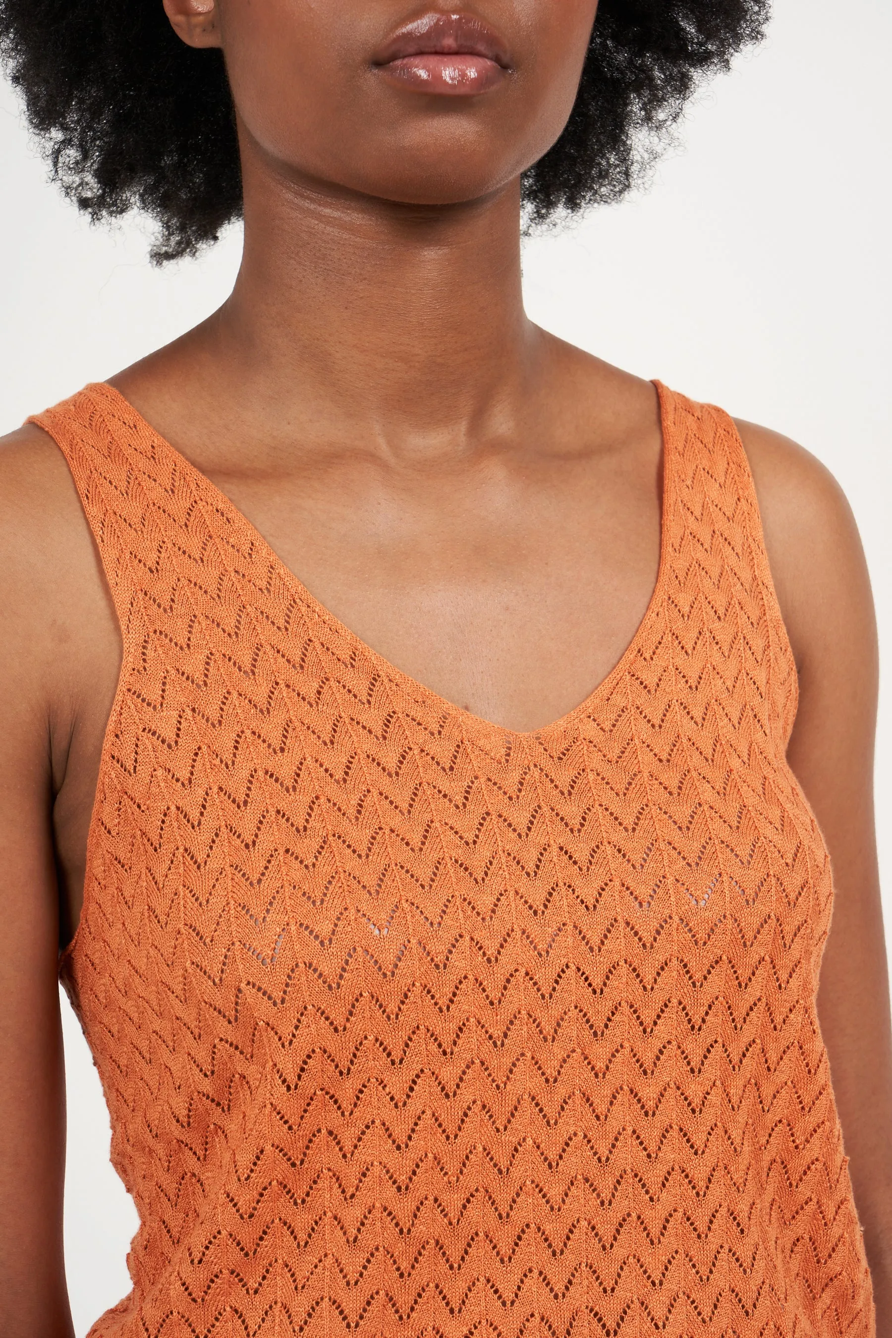 MICO WOMAN KNIT PULLOVER IN SUNSET