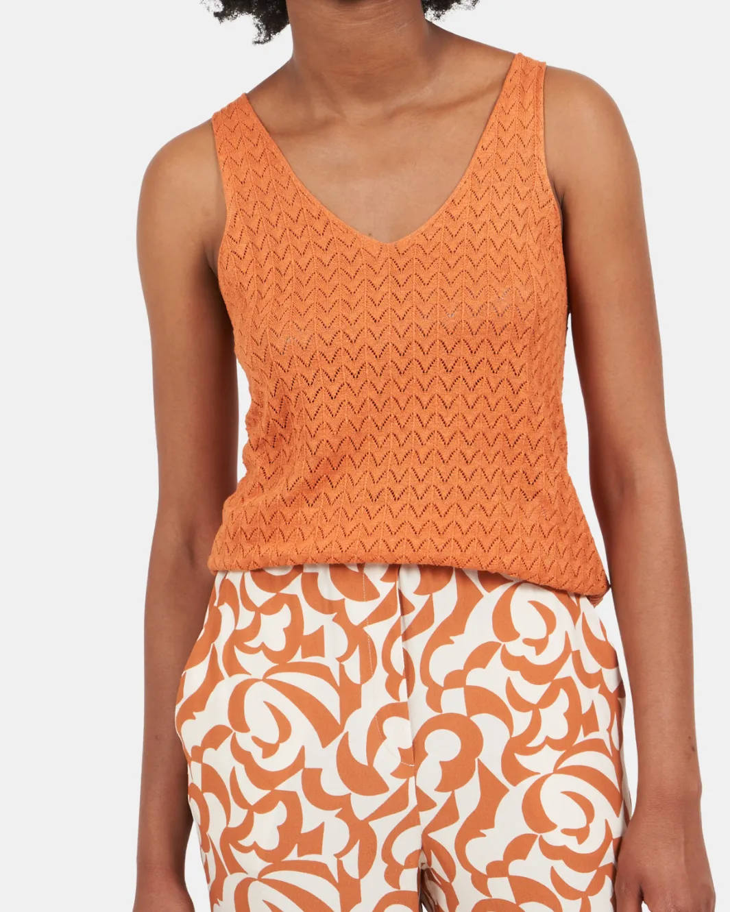 MICO WOMAN KNIT PULLOVER IN SUNSET