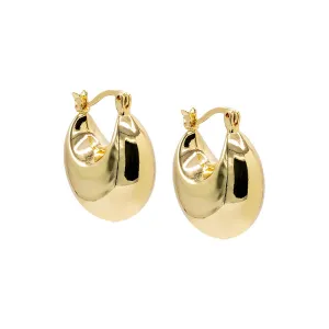 Mini Chunky Graduated Hoop Earring