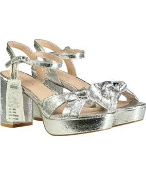 Monsoon Metallic Twist Knot Platform Heels UK 4 EU 37 👠