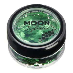 Moon Glitter Classic Chunky Glitter, Green