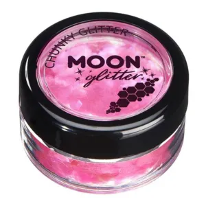 Moon Glitter Iridescent Chunky Glitter, Pink