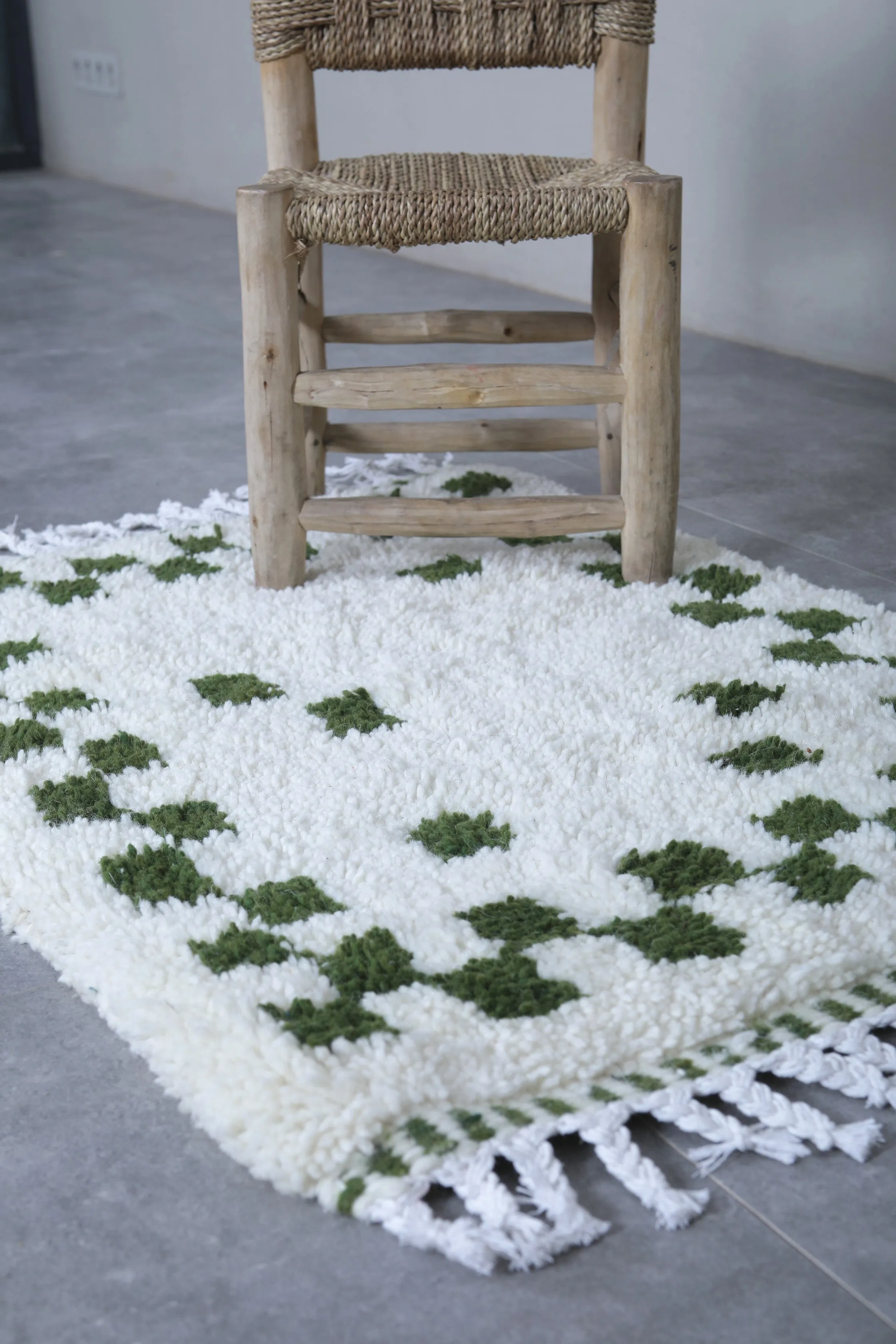Moroccan Beni Ourain Rug - 2.2 x 3.2 Feet | Handmade Wool