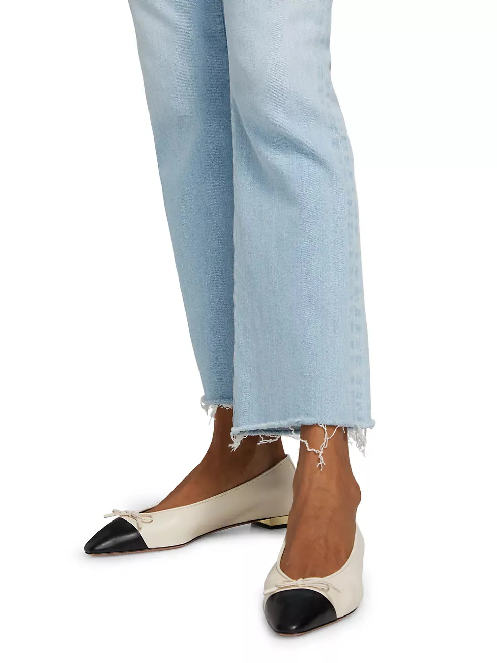 MOTHER DENIM THE HUSTLER ANKLE FRAY