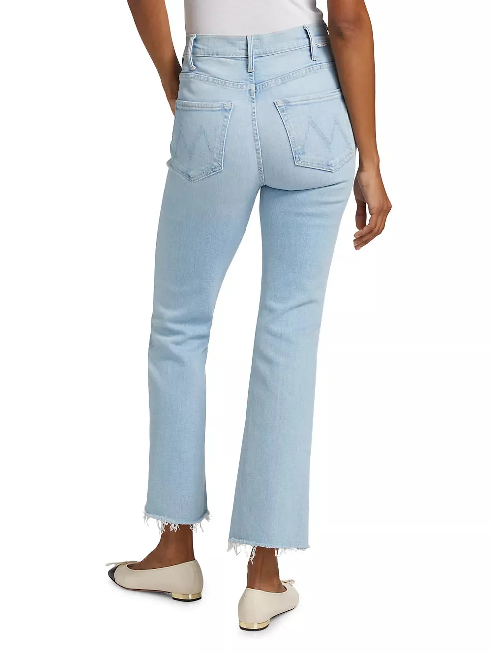 MOTHER DENIM THE HUSTLER ANKLE FRAY