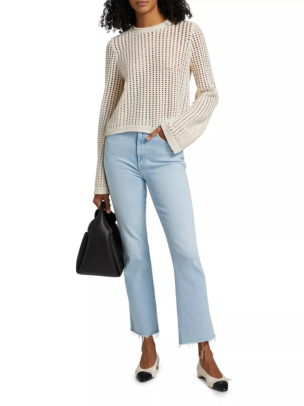 MOTHER DENIM THE HUSTLER ANKLE FRAY