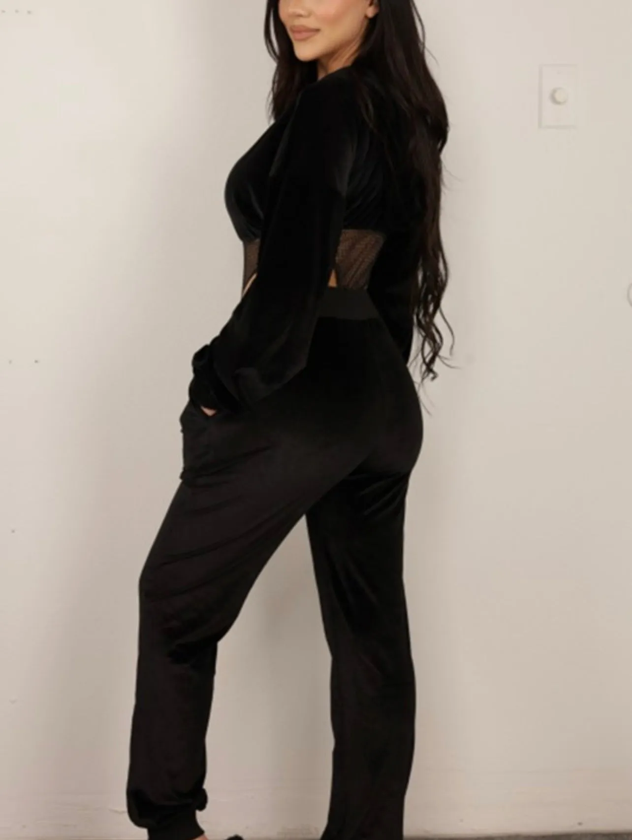 Natalia Baddie Velour Set