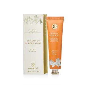 Natural Hand Cream 30ml, Bergamot & Rosemary