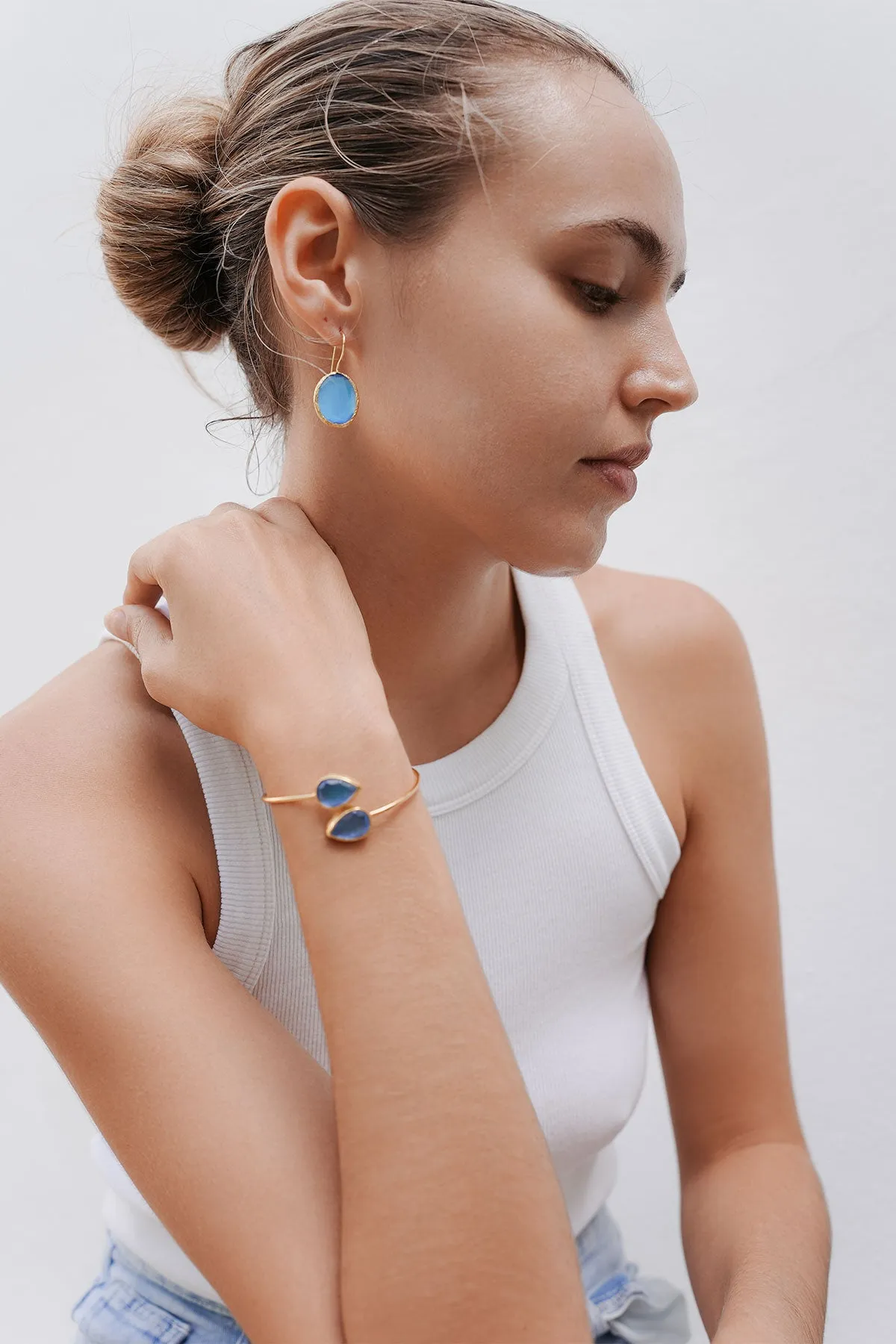 Nessa (Cat Eye Stone Blue)