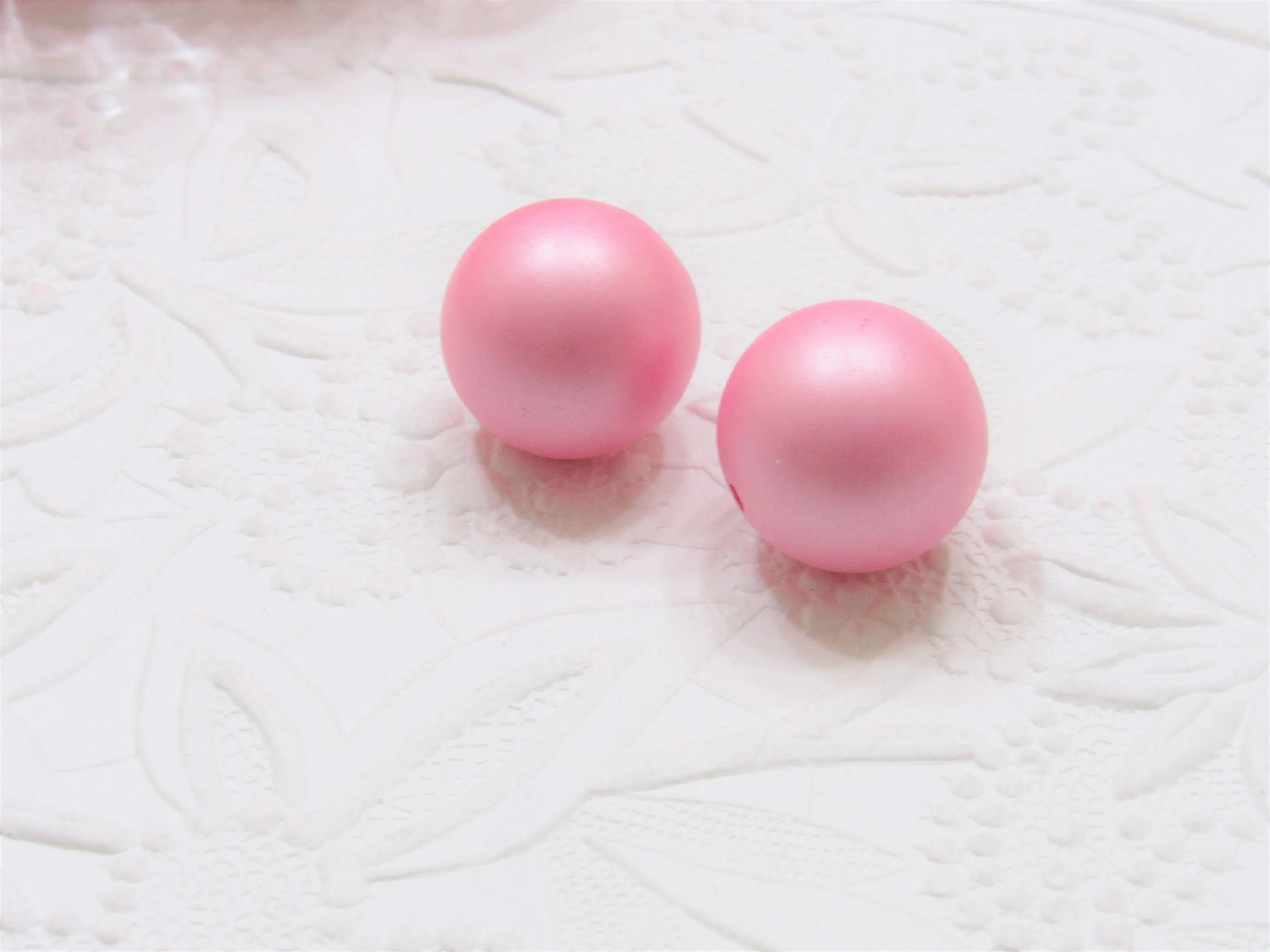 NEW 20mm Matte Pink Pearls,  Bubblegum Beads, Chunky Gumball Beads,  Matte Pearls, Acrylic  Beads, Chunky Pearl