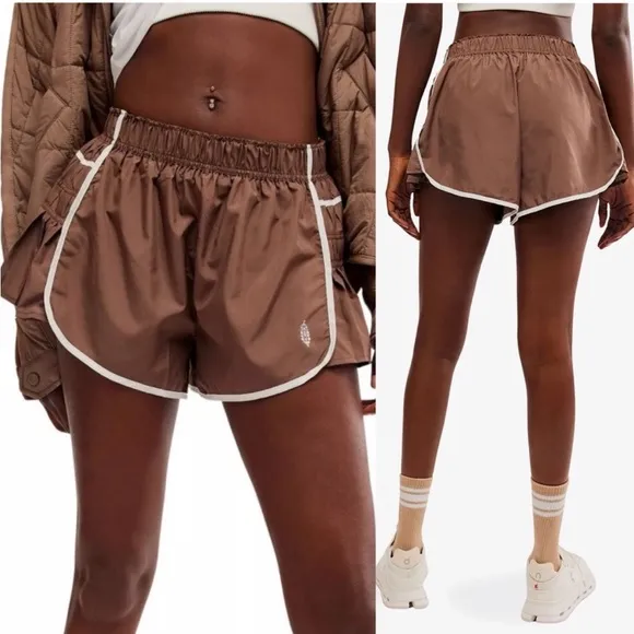 NEW Free People Easy Tiger Side Pleat Shorts Size Large