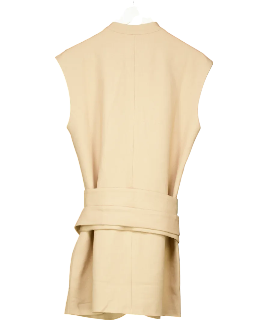 Odd Muse Beige The Ultimate Muse Sleeveless Dress With Additional Belts UK XS
