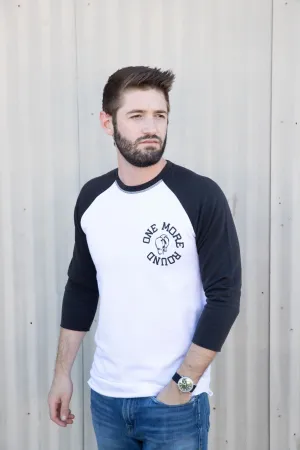 ONE MORE ROUND BASEBALL SHIRT - WHITE/COAL