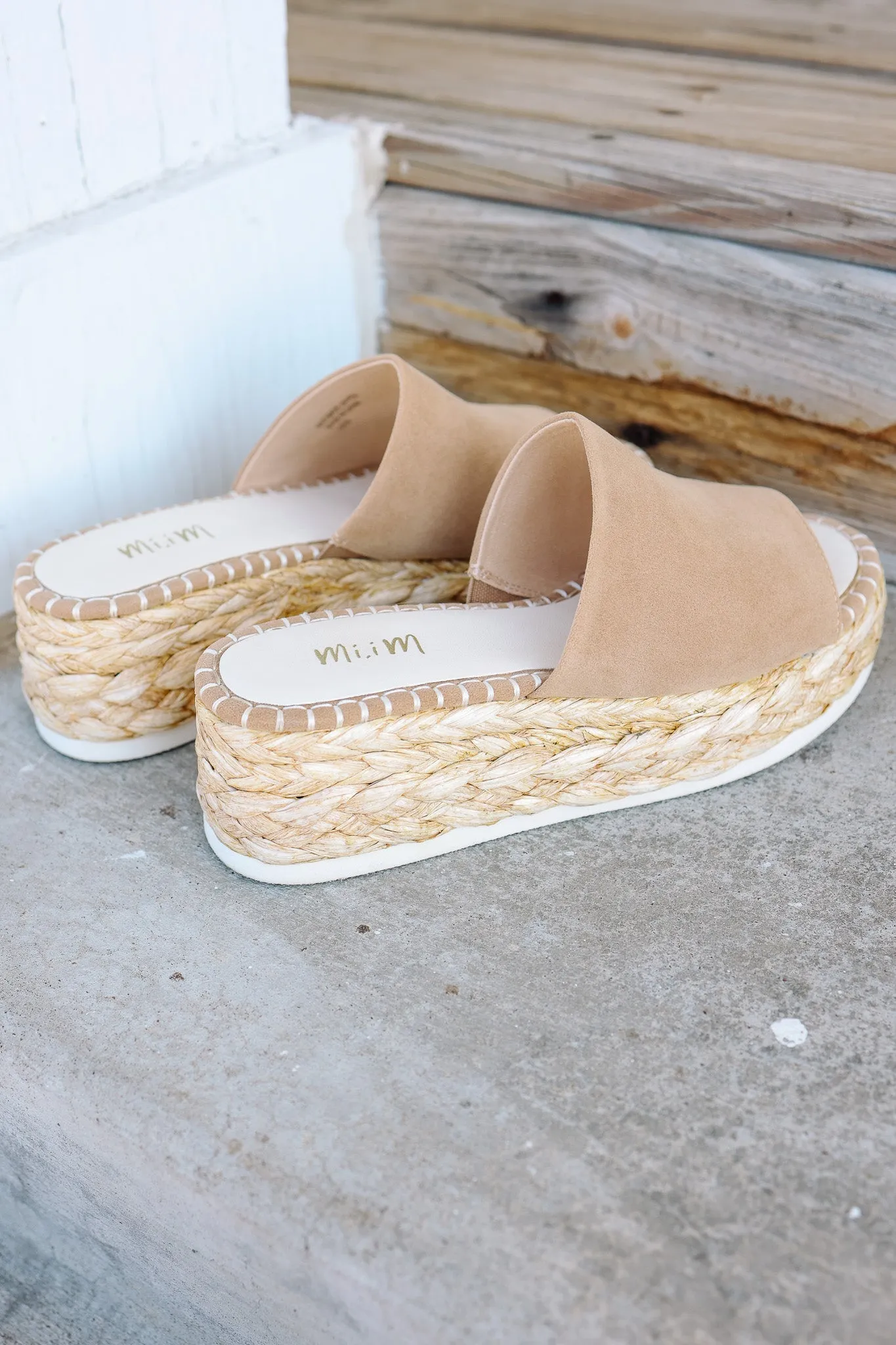 Pablos Raffia Platform Sandal