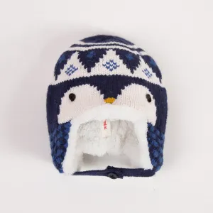 Padded Jacquard Knit Hat